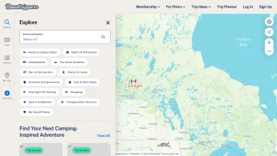 Screenshot of Maps.roadtrippers.com