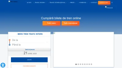Screenshot preview of cfrcalatori.ro