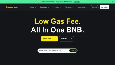 Screenshot preview of bnbchain.org