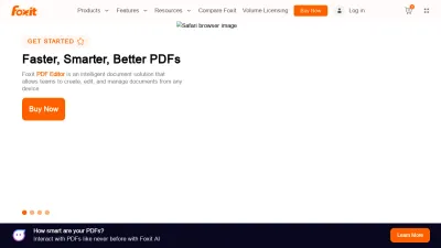 Screenshot of Foxit.com