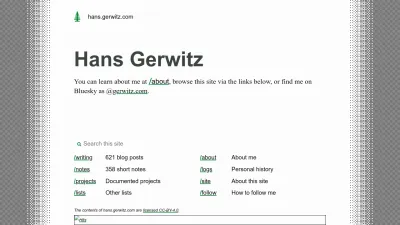 Screenshot preview of hans.gerwitz.com