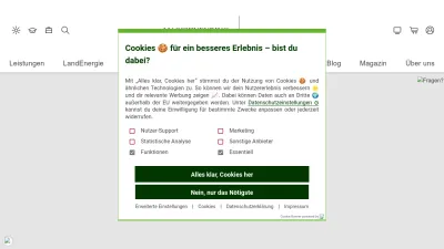 Screenshot preview of maschinenring.de
