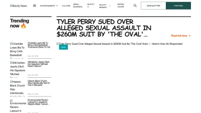 Screenshot preview of blavity.com