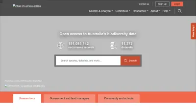 Screenshot preview of ala.org.au