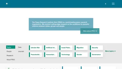 Screenshot preview of prio.org