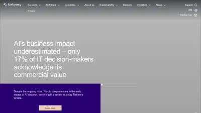 Screenshot preview of tietoevry.com