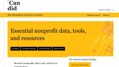 Screenshot preview of candid.org