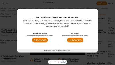 Screenshot preview of christianity.com