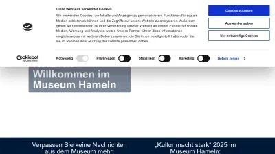 Screenshot preview of museumhameln.de