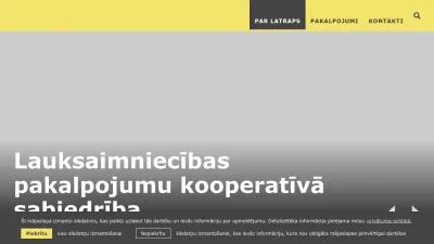 Screenshot preview of latraps.lv