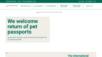 Screenshot preview of thekennelclub.org.uk