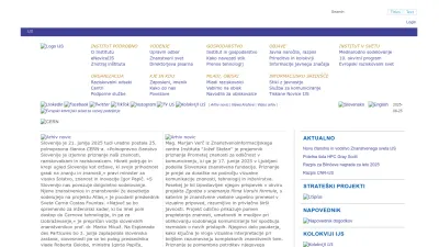 Screenshot preview of ijs.si