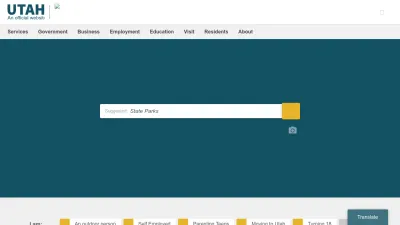 Screenshot preview of utah.gov