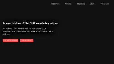 Screenshot preview of unpaywall.org