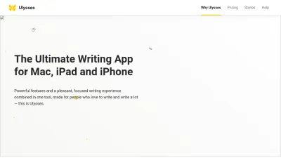 Screenshot preview of ulysses.app