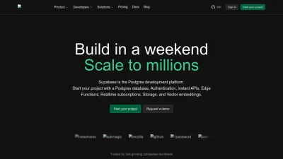 Screenshot preview of supabase.com