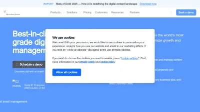 Screenshot preview of bynder.com