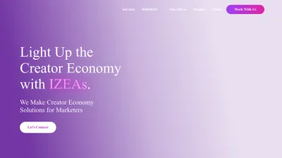 Screenshot preview of izea.com