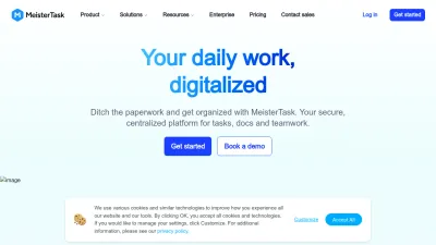 Screenshot preview of meistertask.com