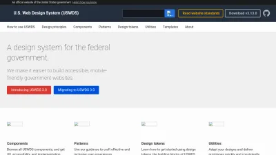 Screenshot preview of designsystem.digital.gov