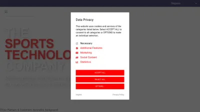 Screenshot preview of sportradar.com