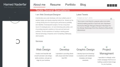 Screenshot of Naderfar.com