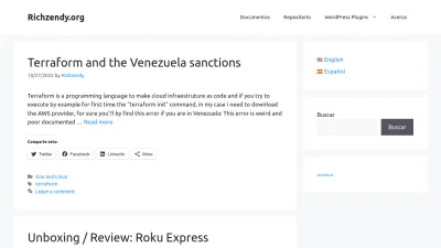 Screenshot of Richzendy.org