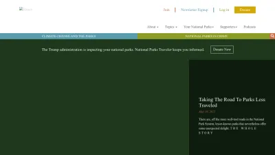 Screenshot of Nationalparkstraveler.org
