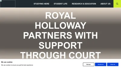 Screenshot preview of royalholloway.ac.uk