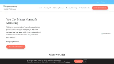 Screenshot of Nonprofitmarketingguide.com