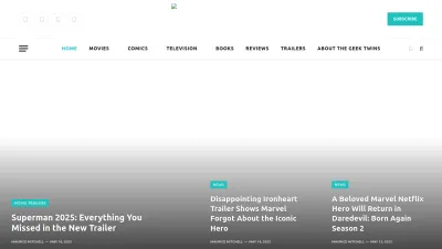 Screenshot of Thegeektwins.com