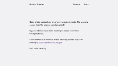 Screenshot of Gordonbrander.com