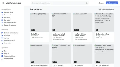 Screenshot of Litteratureaudio.com