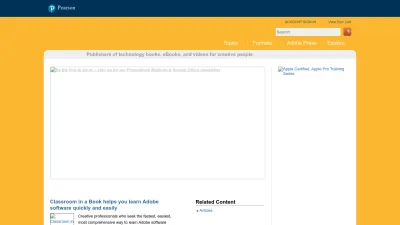 Screenshot of Peachpit.com