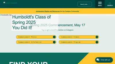 Screenshot preview of humboldt.edu
