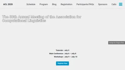 Screenshot of Acl2020.org