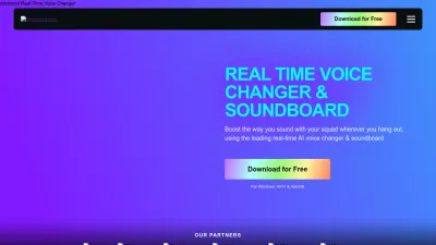 Screenshot of Voicemod.net