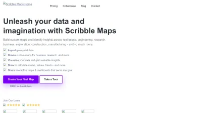 Screenshot preview of scribblemaps.com