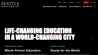 Screenshot of Seattleu.edu