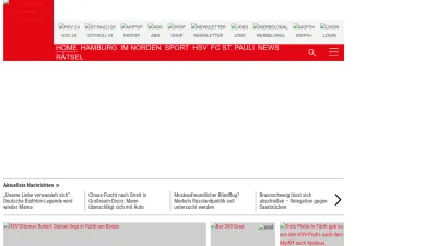 Screenshot of Mopo.de