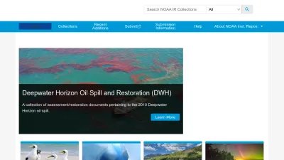 Screenshot of Repository.library.noaa.gov