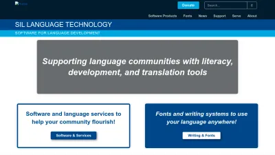 Screenshot of Software.sil.org
