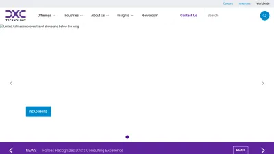 Screenshot of Dxc.com