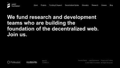 Screenshot of Web3.foundation