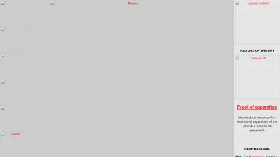 Screenshot of Russianspaceweb.com