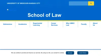 Screenshot of Law.umkc.edu