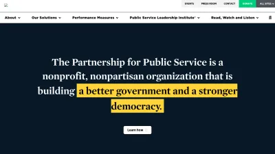 Screenshot of Ourpublicservice.org