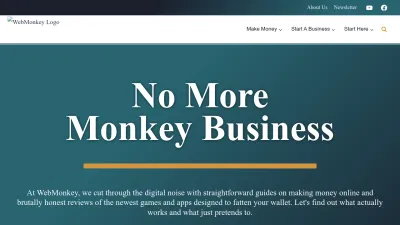 Screenshot of Webmonkey.com