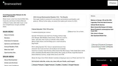 Screenshot of Brainwashed.com