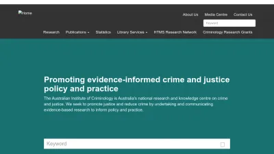 Screenshot of Aic.gov.au